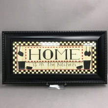 Load image into Gallery viewer, Black Framed Home is In The Kitchen (12x24)
