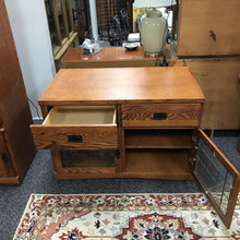 Load image into Gallery viewer, Oak Tv Stand 2 Drawer (30x45x25)
