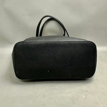 Load image into Gallery viewer, Anne Klein Black Textured Faux Leather Tote Purse (10x16x5")
