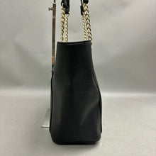 Load image into Gallery viewer, Anne Klein Black Textured Faux Leather Tote Purse (10x16x5")
