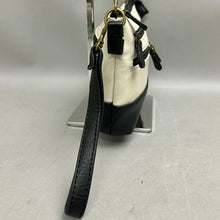 Load image into Gallery viewer, Stone Mountain Ivory &amp; Black Colorblock Leather Crossbody Purse (6.5x9.5x2")
