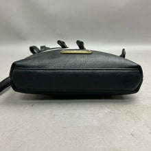 Load image into Gallery viewer, Stone Mountain Ivory &amp; Black Colorblock Leather Crossbody Purse (6.5x9.5x2")

