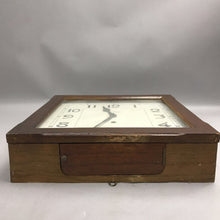Load image into Gallery viewer, Antique New Haven Balcony Clock with Key (14x14)(As Is)
