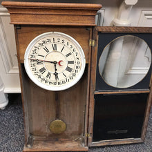 Load image into Gallery viewer, Antique Wall Clock Calumet Baking Powder Ad 1900's (34x16x4)(AS Is)

