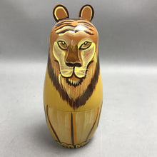 Load image into Gallery viewer, Wooden Nesting Dolls Wildcats 5 Pieces (6")
