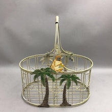 Load image into Gallery viewer, Vintage Metal Wired Basket with Monkey Holding Banana (12x11)
