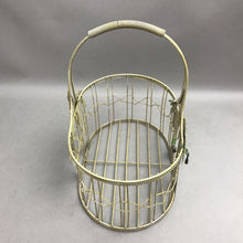 Load image into Gallery viewer, Vintage Metal Wired Basket with Monkey Holding Banana (12x11)
