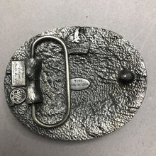 Load image into Gallery viewer, Vintage Silverplated Sislyou Buckle Co. Belt Buckle USA (2.5x3)
