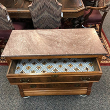 Load image into Gallery viewer, Antique Walnut Dresser w/Marble Top 3 Drawer (32x40x19)
