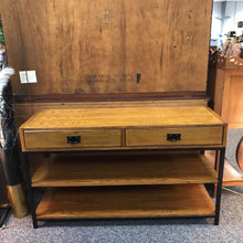 Load image into Gallery viewer, Oak Tv Stand 2 Drawer (32x54x18)
