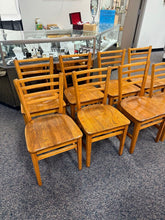 Load image into Gallery viewer, Oak Kitchen Chair 8 Available (34x18x19)
