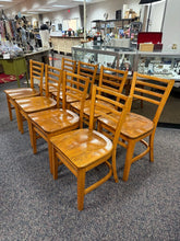 Load image into Gallery viewer, Oak Kitchen Chair 8 Available (34x18x19)
