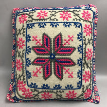 Load image into Gallery viewer, Handmade Needlepoint Accent Pillow (15x16)
