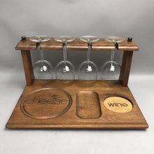 Load image into Gallery viewer, Vintage Himark Wooden Wine &amp; Cheese Server Set (16x8x10)
