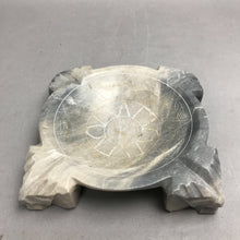 Load image into Gallery viewer, Vintage Hand Carved Marble Ashtray Aztec Mayan Image (7x1.5)
