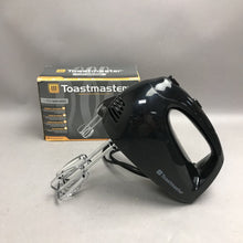 Load image into Gallery viewer, Toastmaster 5 Speed Hand Mixer Gloss Black Kitchen Appliance TM-108HM (8x6x4)
