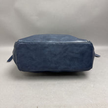 Load image into Gallery viewer, Navy Faux Leather Hobo Bag Purse (11x14x3.5")
