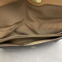 Load image into Gallery viewer, Liz Claiborne Black White Tan Colorblock Faux Leather Clutch Purse (4.5x9")
