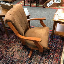 Load image into Gallery viewer, Upholstered Arm Chair on Wheels (34x26x27)
