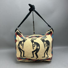 Load image into Gallery viewer, Vintage Southwestern Woven Kokopelli Print Purse (11x15x5")
