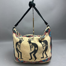 Load image into Gallery viewer, Vintage Southwestern Woven Kokopelli Print Purse (11x15x5")
