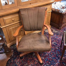 Load image into Gallery viewer, Upholstered Arm Chair on Wheels (34x26x27)
