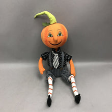 Load image into Gallery viewer, Pumpkin-Head Weighted Shelf-Sitter (18")
