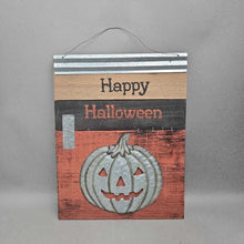 Load image into Gallery viewer, Happy Halloween Wooden Sign (16x12.5)
