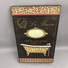 Load image into Gallery viewer, Le Bain Leopard Print Bathroom Painting (19x12)
