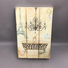Load image into Gallery viewer, Le Bain Tiger Print Bathroom Painting (19x12)
