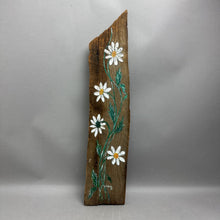 Load image into Gallery viewer, Rustic Hand Painted Daisies Reclaimed Barn Wood Plaque Signed B. Hester (25x5.5")
