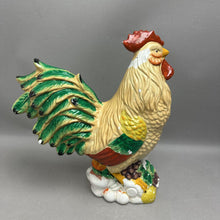 Load image into Gallery viewer, Hand Painted Ceramic Rooster (13") AS IS
