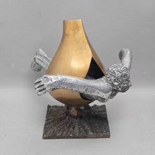 Load image into Gallery viewer, Ernest Bottomley Mixed-Metal Figural Diver Sculpture (9")
