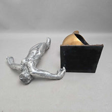 Load image into Gallery viewer, Ernest Bottomley Mixed-Metal Figural Diver Sculpture (9")
