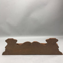 Load image into Gallery viewer, Dark Wood Wall Clock Shelf (8x24x8)
