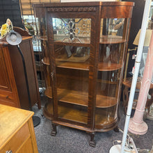 Load image into Gallery viewer, Antique Curved Glass Curio Case (65x45x16)

