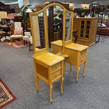 Load image into Gallery viewer, Birdseye Maple Vanity w/Mirror AS IS (67x48x19)
