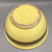 Load image into Gallery viewer, Antique Yellowware Mixing Bowl w/Brown Stripe (13")
