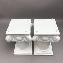 Load image into Gallery viewer, 2 Ceramic Greek Iconic Column Pedestal Riser Plant Stand (8")
