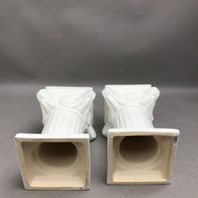 Load image into Gallery viewer, 2 Ceramic Greek Iconic Column Pedestal Riser Plant Stand (8")

