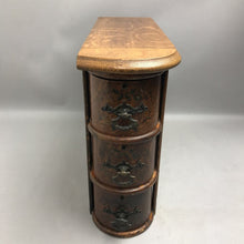 Load image into Gallery viewer, Vintage Wood Sewing Machine Cabinet 3 Drawer with Frame (15x19x6)
