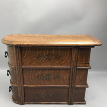 Load image into Gallery viewer, Vintage Wood Sewing Machine Cabinet 3 Drawer with Frame (15x19x6)
