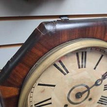 Load image into Gallery viewer, Antique Wm. L. Gilbert Octagon Drop Wall Clock (25x16x5) (As-Is)
