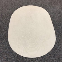 Load image into Gallery viewer, Off White Oval Braided Area Rug (64x45)
