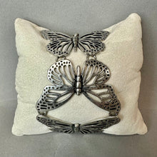 Load image into Gallery viewer, Fossil Silvertone Butterfly Statement Bracelet (7")
