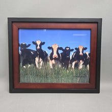 Load image into Gallery viewer, Framed Holstein Moo Cows Print (13x16)
