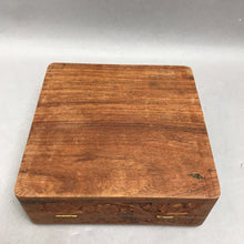 Load image into Gallery viewer, Ornate Carved with Inlay Box (2.5x6x6)
