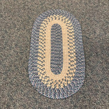 Load image into Gallery viewer, Blue/Brown Braided Rug (40x22)
