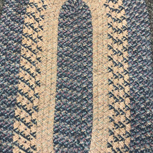 Load image into Gallery viewer, Blue/Brown Braided Rug (40x22)
