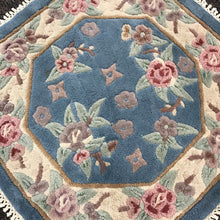 Load image into Gallery viewer, Trans Ocean Light Blue Octagonal Accent Rug (34x34)
